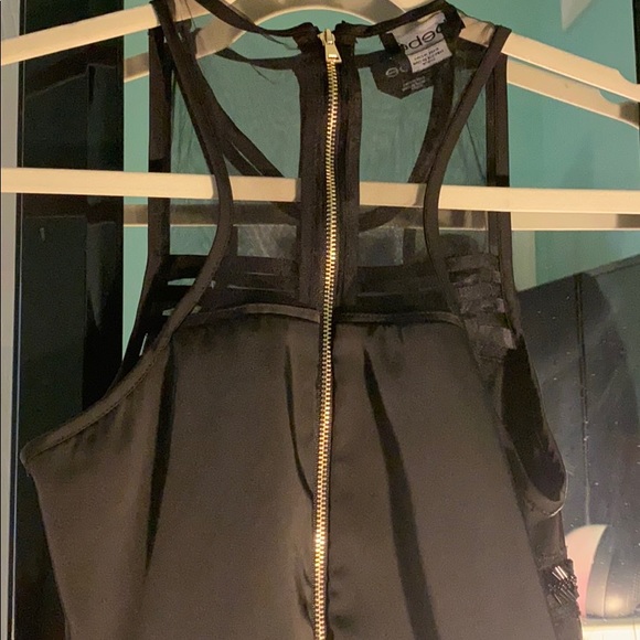 Black Peplum Top - Picture 4 of 5